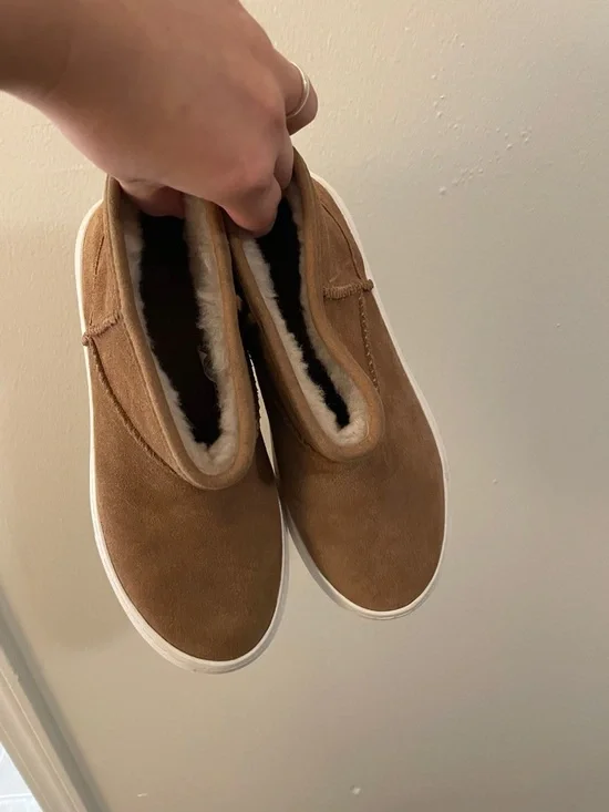 UGG Chestnut Tan Suede Slip-On Sneakers - Picture 3 of 5